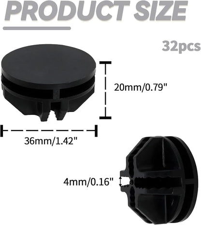 Bonsicoky 32 Pcs Black Plastic Connector - Image 2