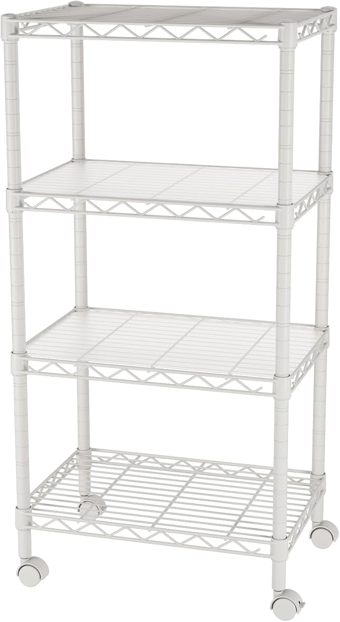 SINGAYE 4 Small Shelves Storage Shelf Wire Shelving Unit Metal Shelf Adjustable - Image 8
