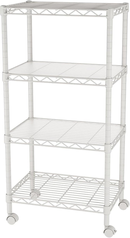 SINGAYE 4 Small Shelves Storage Shelf Wire Shelving Unit Metal Shelf Adjustable - Image 8