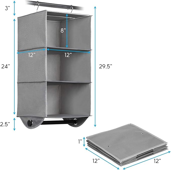 HOLDN’ STORAGE Hanging Closet Organizer - Image 3