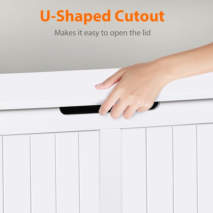 Wooden Storage Chest, 30/40 Inch Storage Trunk w/2 Safety Hinges, Storage Bench - Image 9