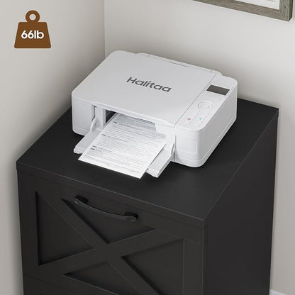 Halitaa Farmhouse 2 Drawer Small File Cabinet - Image 6