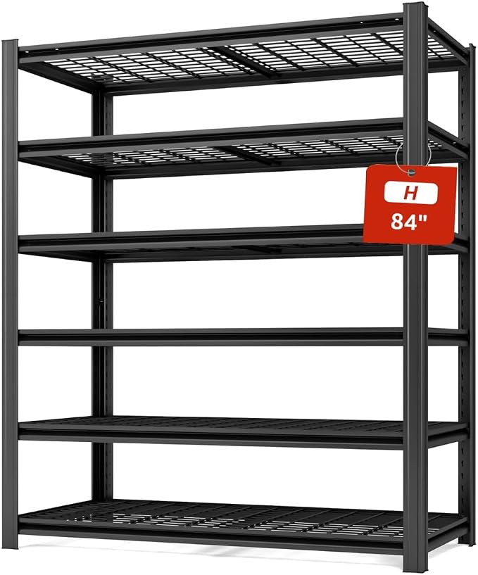 Extra Large/Big 55.12"W Father&I Industrial 6-Heavy-Dudy-Shelf-Rack Utility - Image 4