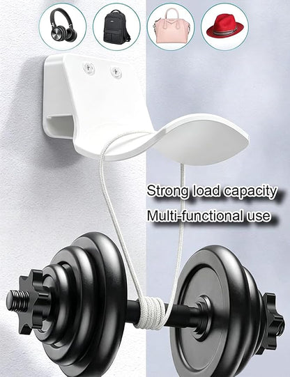 2-Pack Wall Mount Headphone Hanger, Adhesive Screw-in Headset Holder Hook - Image 3