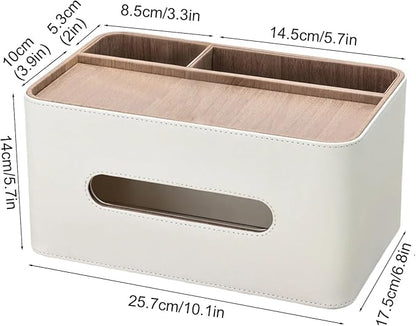 PU Leather Tissue Box Cover Rectangular - Image 2