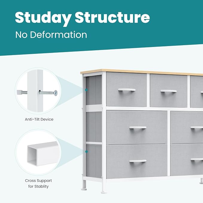 OLIXIS 7 Drawer Closet Organizer, Storage Tower - Image 7