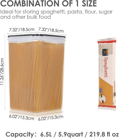 Vtopmart Extra Large Tall Airtight Food Storage Containers, 4 Pieces 5.9qt/6.5L - Image 2