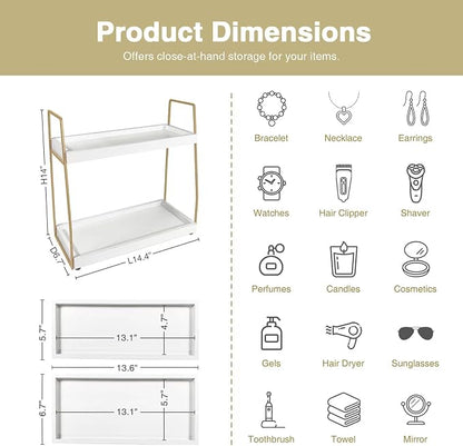 Forbena Bathroom Organizer Countertop, Counter Organizer - Image 2