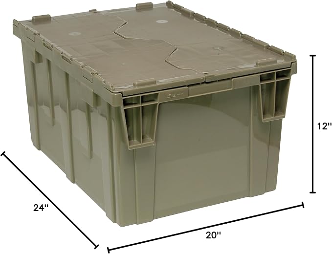 Quantum QDC2420-12 Distribution Bin, Heavy Duty Attached Top Container - Image 2