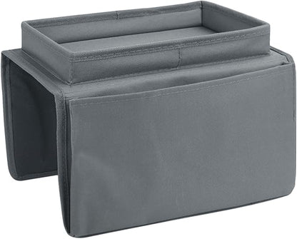 5 Pockets TV Remote Control Holder Couch Sofa Tray Armrest Organiser Oxford - Image 4