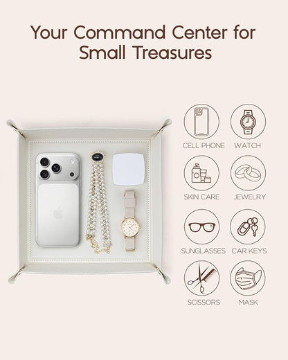 VLANDO Valet Tray, Nightstand Organizer Vanity Catchall Holder - Image 3