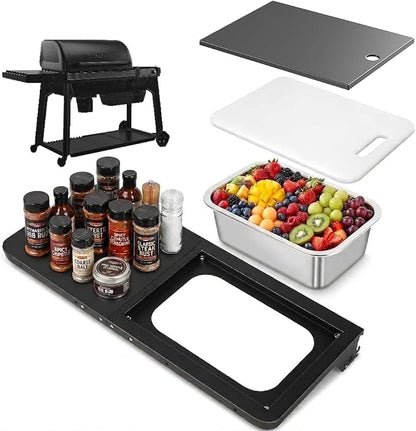 Foldable Front Shelf for Traeger Woodridge Pro/Pro Plus/Elite/Ironwood Series by QuliMetal