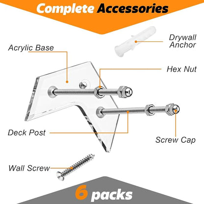 6 Packs Skateboard Wall Mount - Image 3