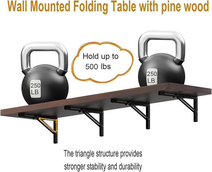 IAE Wall Mounted Folding Table - Image 5