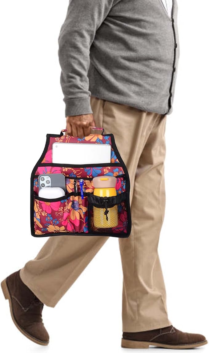 supregear Side Walker Bag, Walker Accessories Bag w/Cup Holder, Folding Walker - Image 4