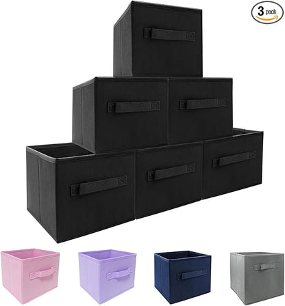 EBIGIC Small Storage Bins 9.0"x7.5"x7.5" Small Size Fabirc Foldable Closet Toy by EBIGIC