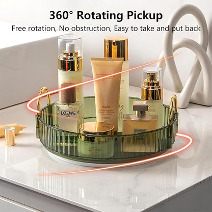 Rotating Makeup Organizer for Vanity, Spinning Cosmetics Storage for Bathroom - Image 2