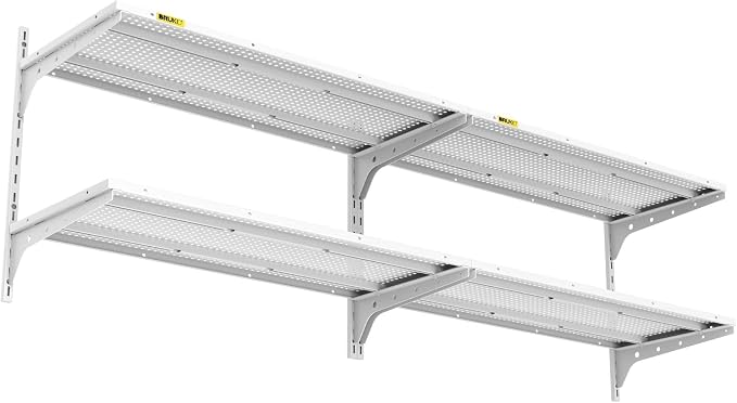 2-Pack 2 Tier 1.3x3ft Garage Shelving Wall Mounted, 15.6x36inch per Shelf by Unknown