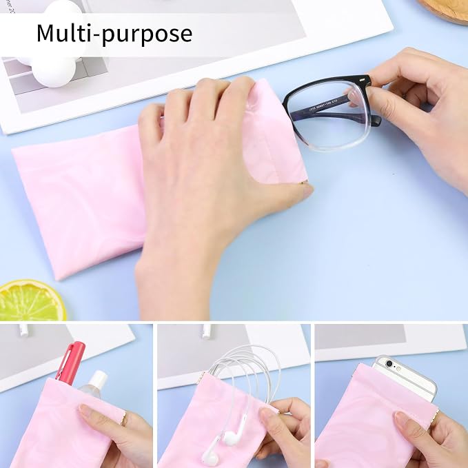 Double Eyeglass Case Soft Dual Glasses Case - Image 4