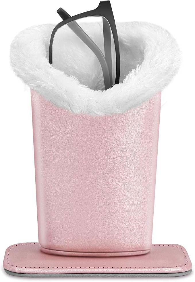 Fintie Plush Lined Eyeglasses Holder, Glasses Stand Case, Anti-scratch Glasses by Fintie