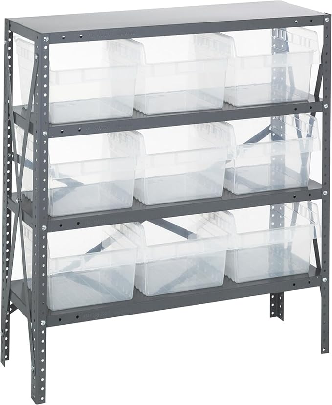 Quantum Storage Systems 1839-SB810CL Solid Heavy Duty 4 Shelves 9 STORE-MAX by QuantumStorageSystems
