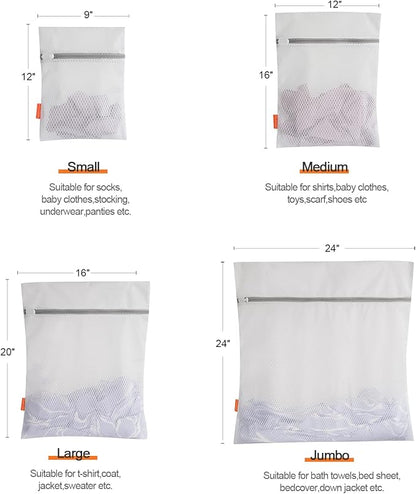 Polecasa Diamond Mesh Laundry Bags 3 Pack | Heavy Duty Mesh, Durable Zipper - Image 8