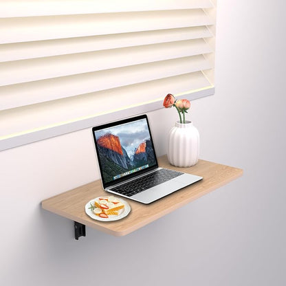 MM MELISEN Wall Mounted Folding Table 24x16 Inch, Fold Down Desk - Image 2