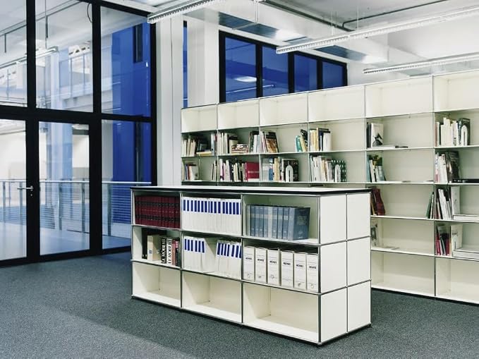 Modern Storage Cabinet White F Versatile Free-Standing Organizer - Image 8