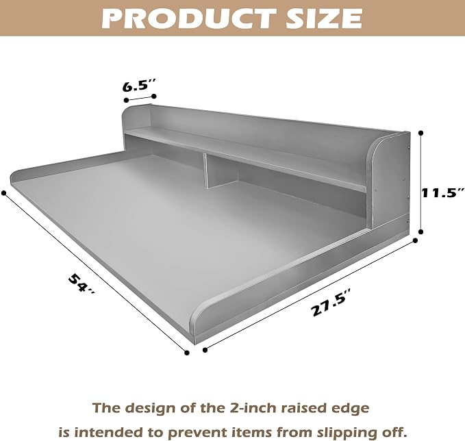 Royxen Laundry Countertop with 2-Tier Shelf Universal Fit, Washer and Dryer - Image 3