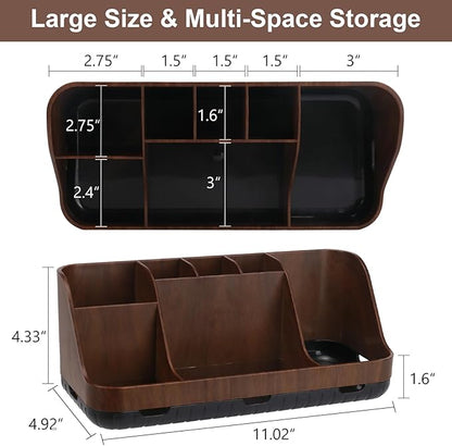Wood Toothbrush Holders for Bathrooms Countertop Organizer - Image 6