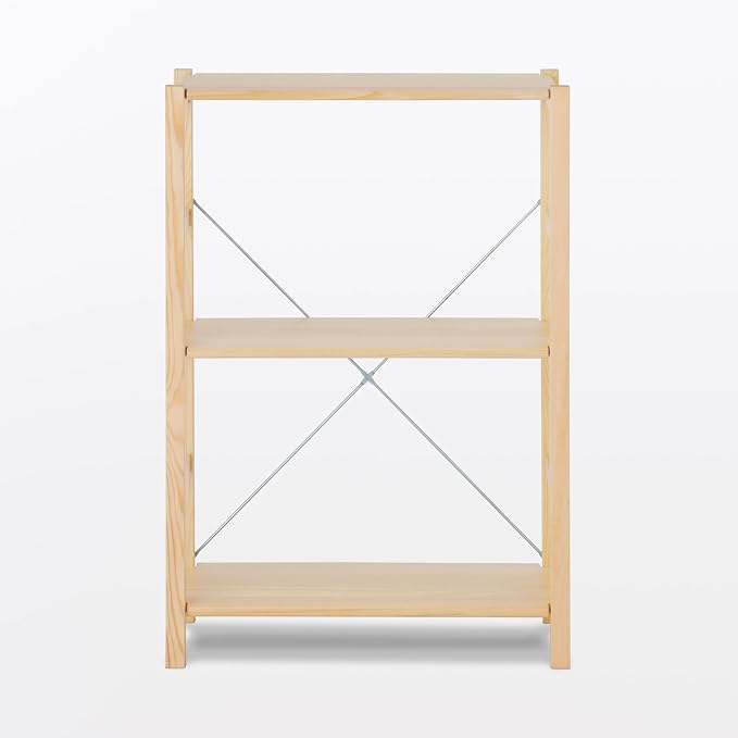 無印良品 MUJI 61182407 Pine Wood Shelf Unit, : 22.8 x 10.2 x 32.7 inches (58 x 2 - Image 3