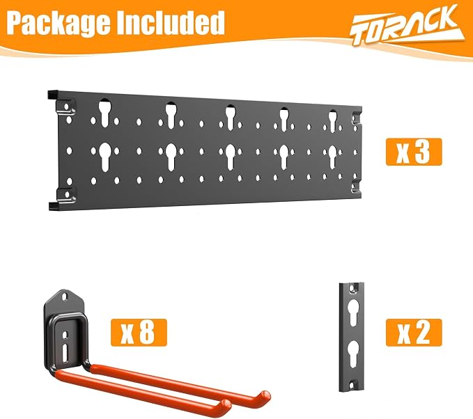 TORACK Garden Tool Organizer Wall Mounted, Garage Folding Chair Storage Rack - Image 4