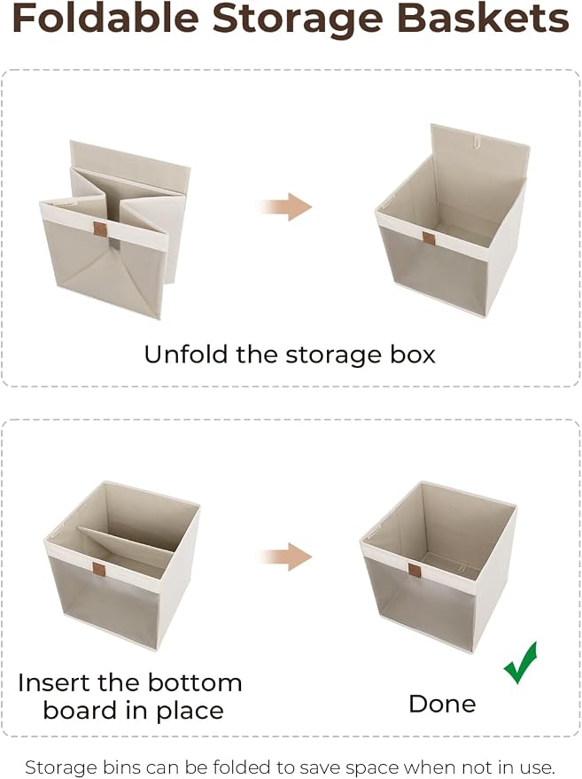 StorageWorks 11x11 Storage Cubes, Closet Storage Bins - Image 7