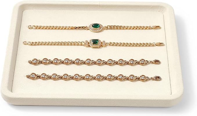 Microfiber Jewelry Display Flat Tray by Woodten