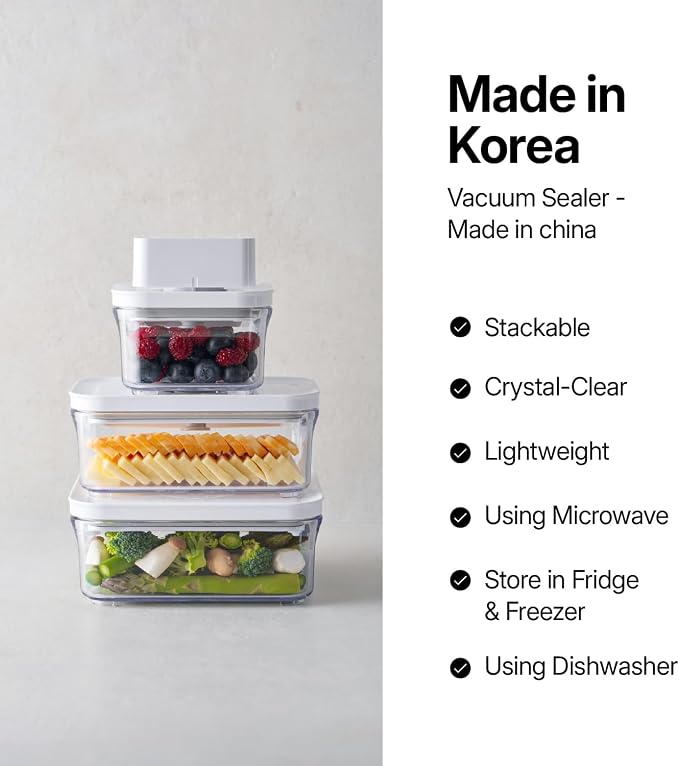 VAKUEN Premium Airtight Food Storage Containers, Mini Rectangular 2pc/set - Image 4