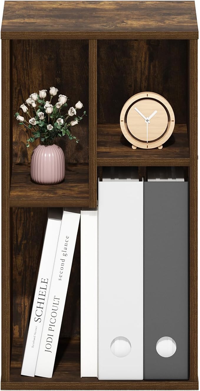Furinno DALY Book Shelf, 3-Cube Bookshelf, Cube Storage Organizer Bookcase - Image 4