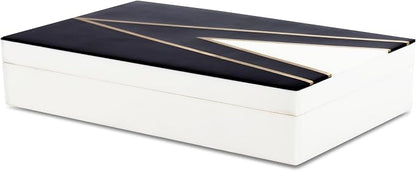Handicrafts Home Black and White Decorative Storage Box by HandicraftsHome