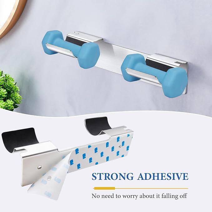 2 PCS Wall Mount Curling Iron Holder and Hair Tool Organizer - Image 3