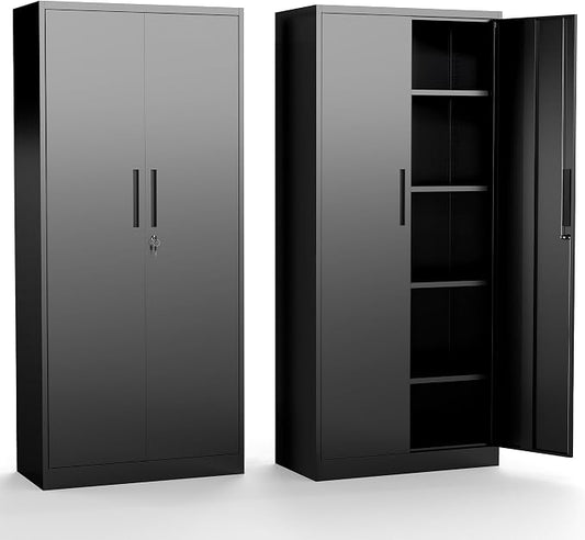 Metal Garage Storage Cabinet, Home Office, Office Cabinet by FLIXELIO