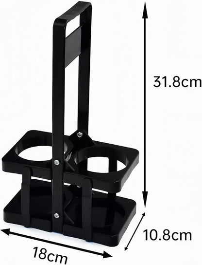Foldable Beer Carrier 2/4/6 Pack, Heavy-Duty Plastic Drink Caddy, Portable - Image 3