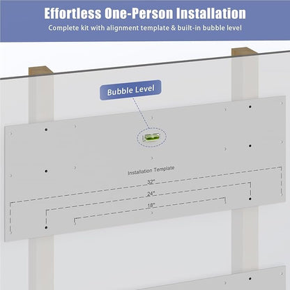 2-Pack 2x4ft Garage Shelving Wall Mounted, 400LB Capacity - Image 8