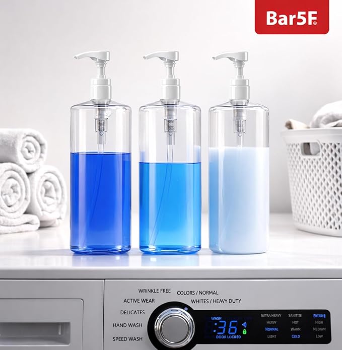 Bar5F Pump Bottle Empty for Shampoo Conditioner Body Wash Lotion BPA-Free - Image 6