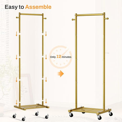 MISSLO Small Clothes Racks for Hanging Clothes Clothing Rack - Image 5
