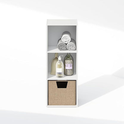 Furinno Reed Closet Organizers and Storage, 3-Tier Closet Organizer, Open Shelf - Image 5
