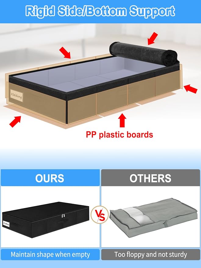 6.7-Inch Tall Under Bed Storage Bin - Image 2