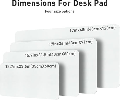 Aothia Leather Desk Pad Protector, Mouse Pad, Office Desk Mat, Non-Slip PU - Image 4