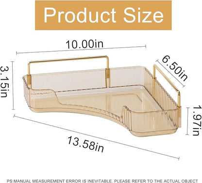 Corner Bathroom Countertop Organizer, Vanity Organizer Trays - Image 2
