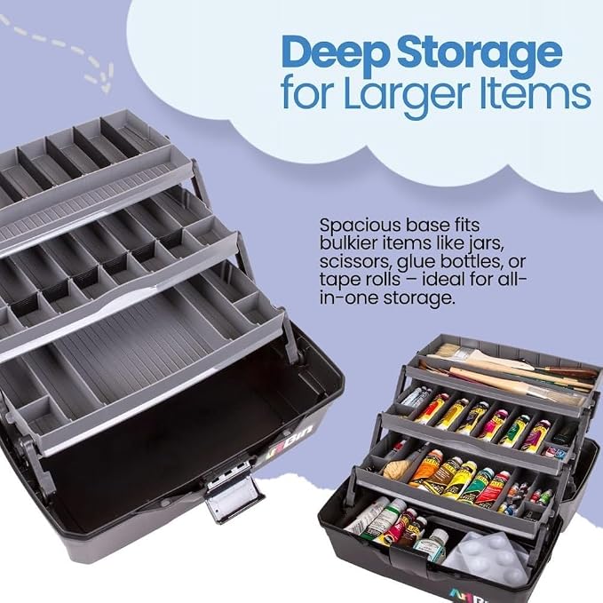 ArtBin 3-Tray Art Supply Box Versatile Organizer - Image 5