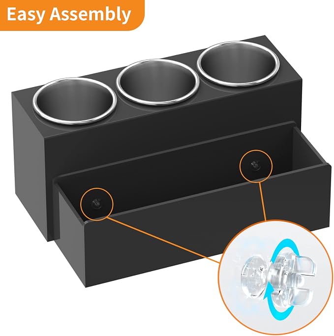 NIUBEE Hair Tool Organizer, Acrylic Hair Dryer and Styling Holder, Bathroom - Image 7