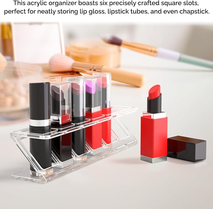 Marketing Holders 2 Pack Clear Acrylic Lip Balm Holder Freestanding Display - Image 3